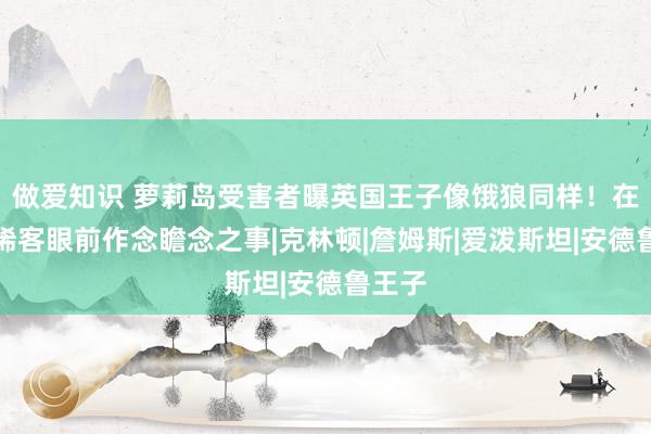 做爱知识 萝莉岛受害者曝英国王子像饿狼同样！在其他稀客眼前作念瞻念之事|克林顿|詹姆斯|爱泼斯坦|安德鲁王子